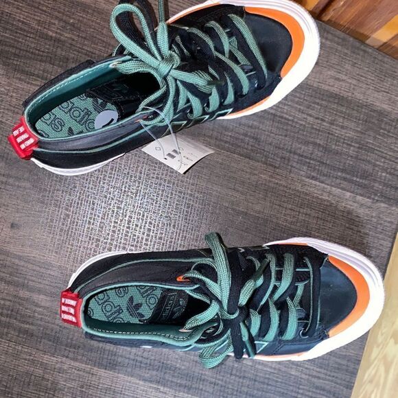 ADIDAS ORIGINALS MEN CORE BLACK NIZZA HI DL SHOES SIZE 7 NWOB - Picture 5 of 7